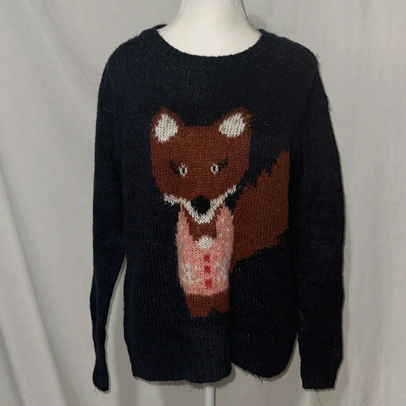 blue Jolt fox sweater size medium - Picture 1 of 4